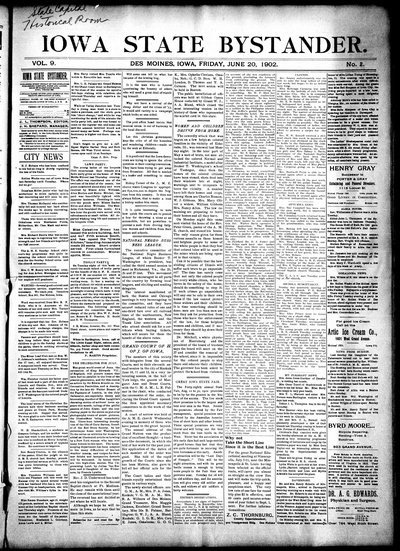 Iowa State Bystander, Jun 20, 1902