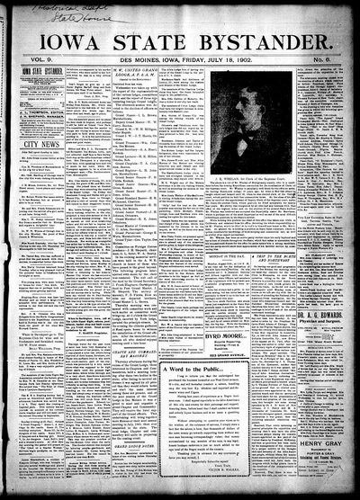 Iowa State Bystander, Jul 18, 1902