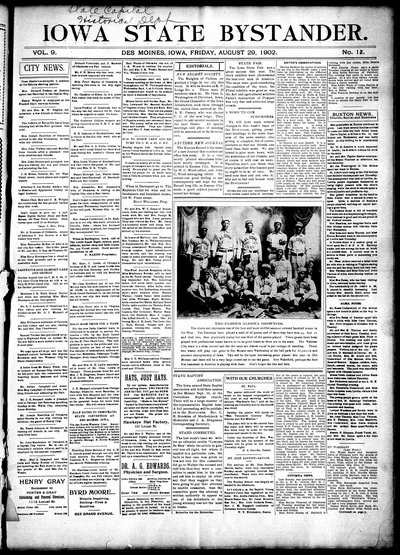 Iowa State Bystander, Aug 29, 1902