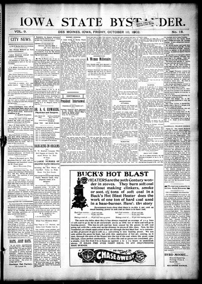 Iowa State Bystander, Oct 10, 1902