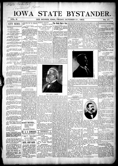 Iowa State Bystander, Oct 31, 1902