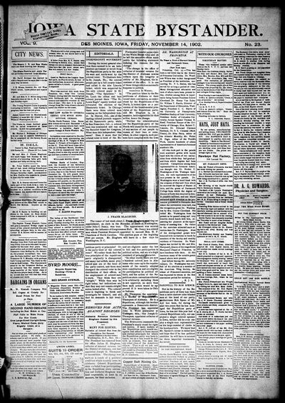 Iowa State Bystander, Nov 14, 1902