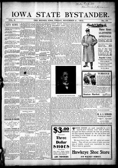 Iowa State Bystander, Nov 21, 1902