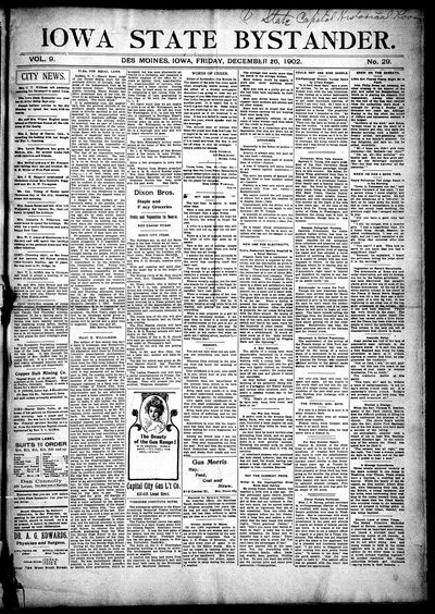 Iowa State Bystander, Dec 26, 1902