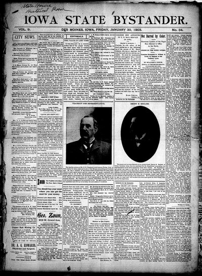 Iowa State Bystander, Jan 30, 1903