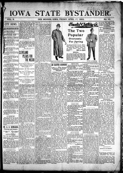 Iowa State Bystander, Apr 17, 1903