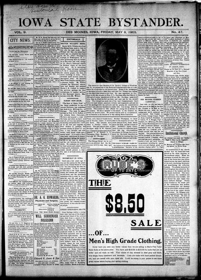 Iowa State Bystander, May 8, 1903