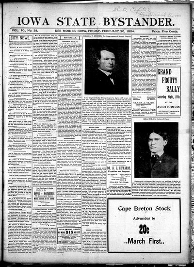 Iowa State Bystander, Feb 26, 1904