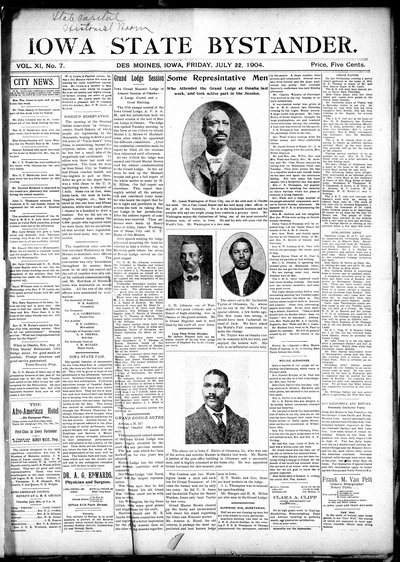 Iowa State Bystander, Jul 22, 1904