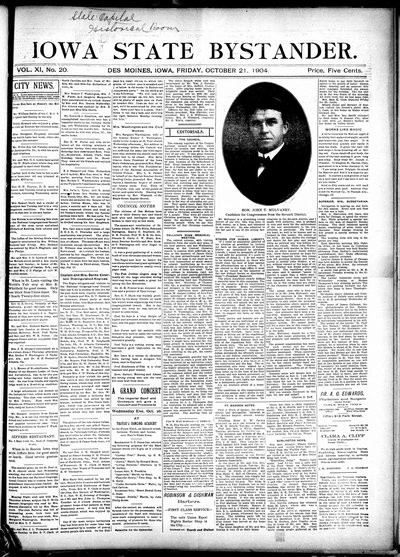 Iowa State Bystander, Oct 21, 1904