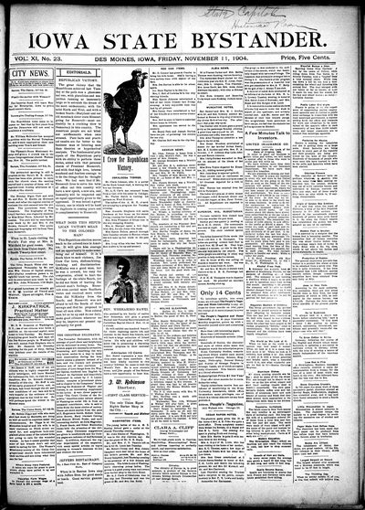 Iowa State Bystander, Nov 11, 1904