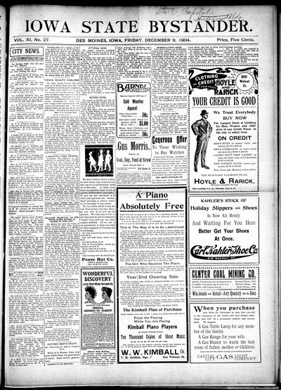 Iowa State Bystander, Dec 9, 1904