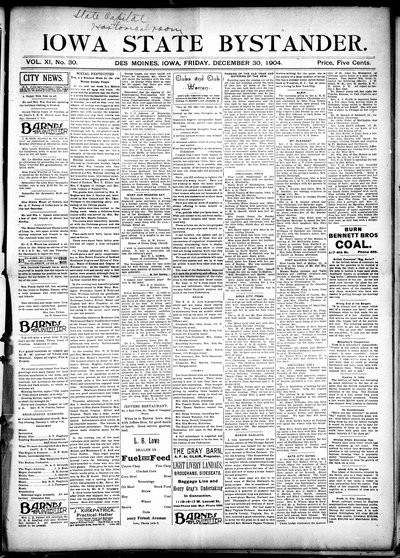 Iowa State Bystander, Dec 30, 1904