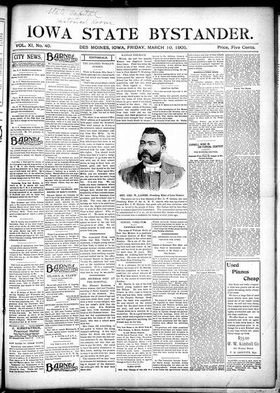 Iowa State Bystander, Mar 10, 1905