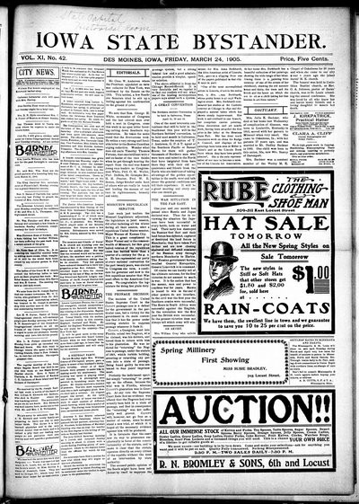 Iowa State Bystander, Mar 24, 1905