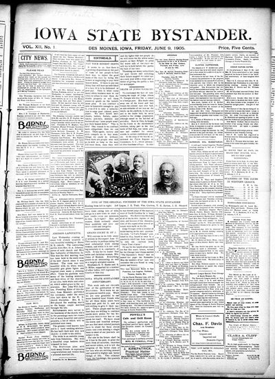 Iowa State Bystander, Jun 9, 1905