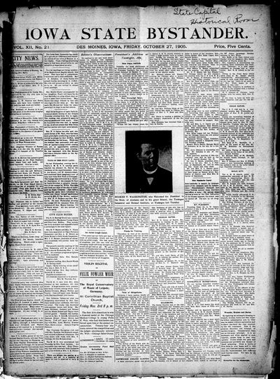 Iowa State Bystander, Oct 27, 1905
