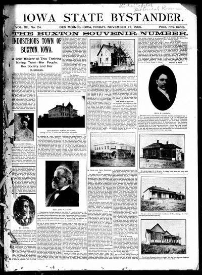 Iowa State Bystander, Nov 17, 1905