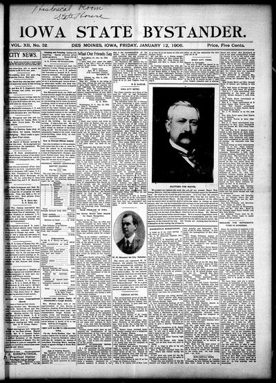 Iowa State Bystander, Jan 12, 1906