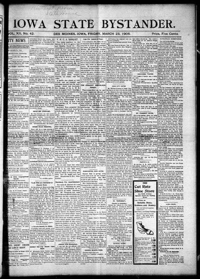 Iowa State Bystander, Mar 23, 1906