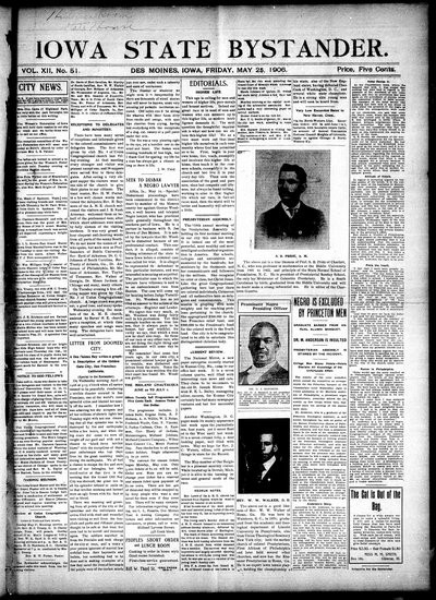Iowa State Bystander, May 25, 1906