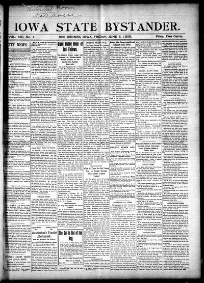Iowa State Bystander, Jun 8, 1906