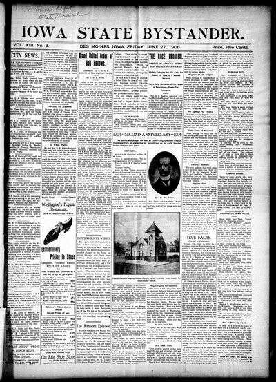 Iowa State Bystander, Jun 22, 1906