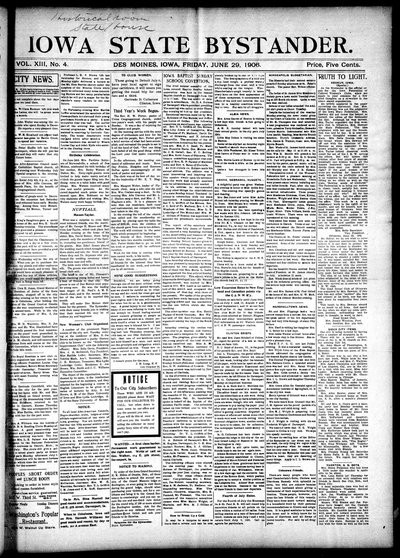 Iowa State Bystander, Jun 29, 1906