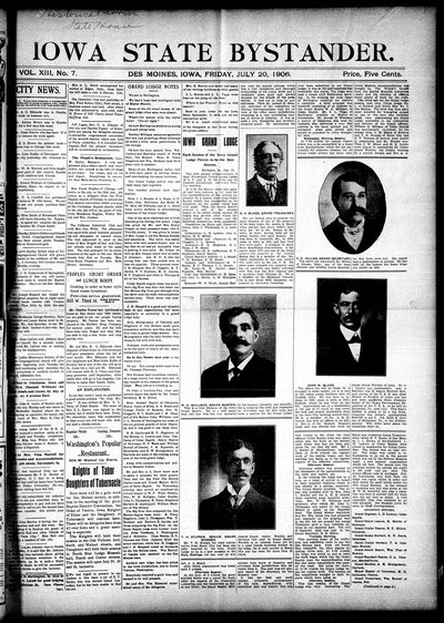 Iowa State Bystander, Jul 20, 1906