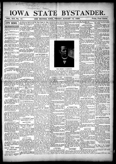 Iowa State Bystander, Aug 10, 1906