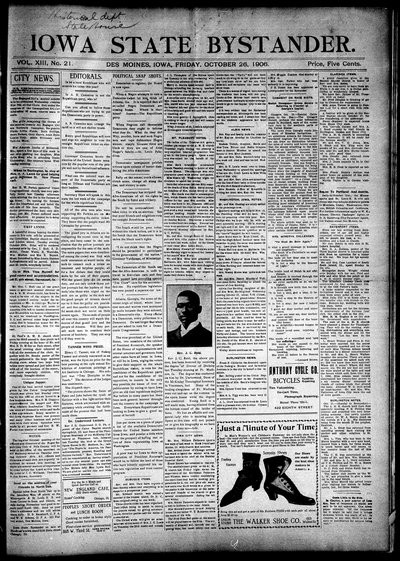 Iowa State Bystander, Oct 26, 1906