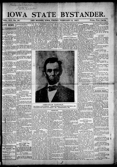 Iowa State Bystander, Feb 8, 1907