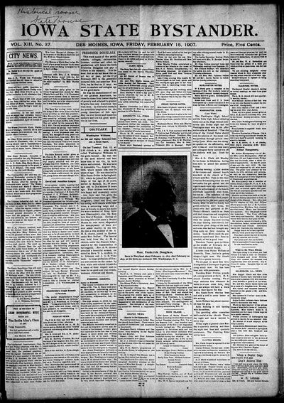 Iowa State Bystander, Feb 15, 1907