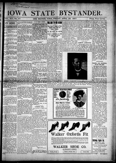 Iowa State Bystander, Apr 26, 1907