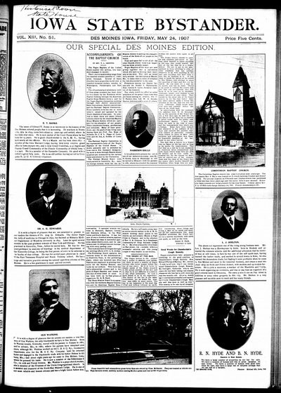 Iowa State Bystander, May 24, 1907