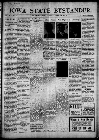 Iowa State Bystander, Jun 14, 1907