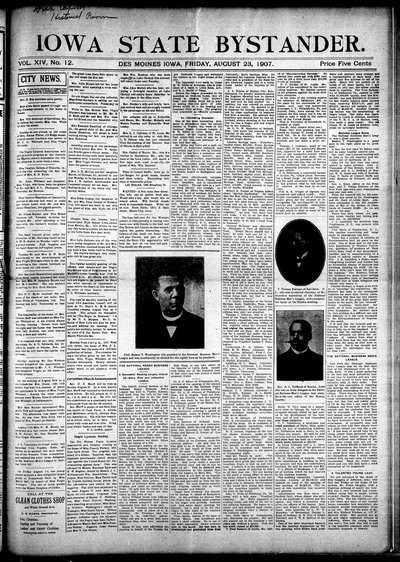 Iowa State Bystander, Aug 23, 1907
