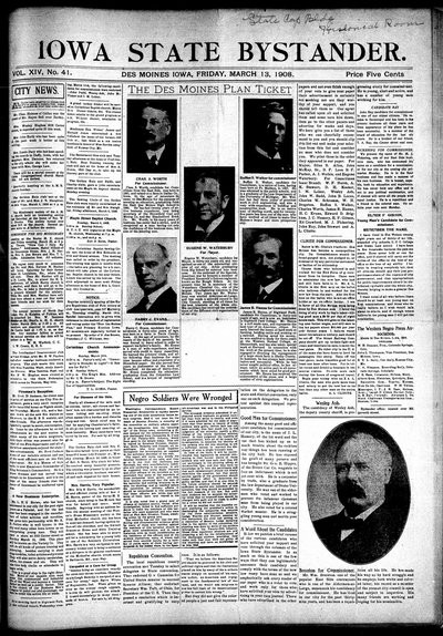 Iowa State Bystander, Mar 13, 1908