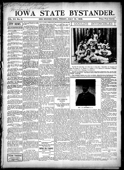 Iowa State Bystander, Jul 10, 1908