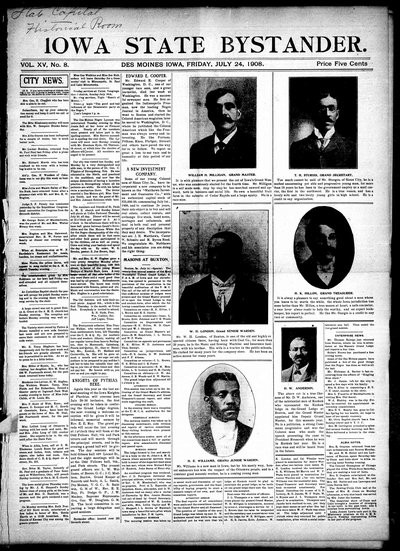 Iowa State Bystander, Jul 24, 1908