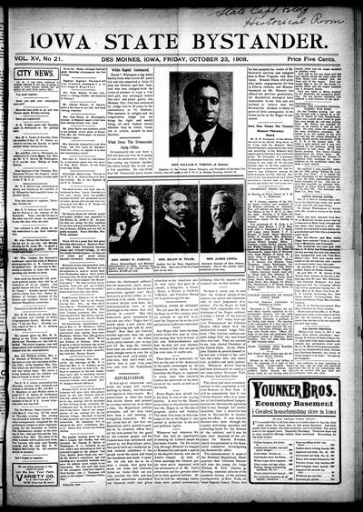 Iowa State Bystander, Oct 23, 1908