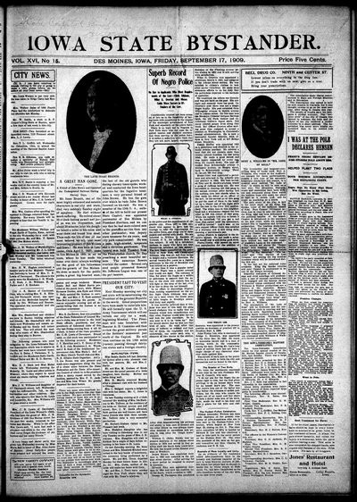 Iowa State Bystander, Sep 17, 1909