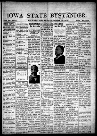 Iowa State Bystander, Dec 31, 1909