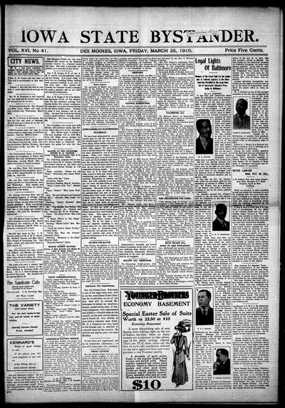 Iowa State Bystander, Mar 25, 1910