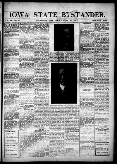Iowa State Bystander, Apr 29, 1910