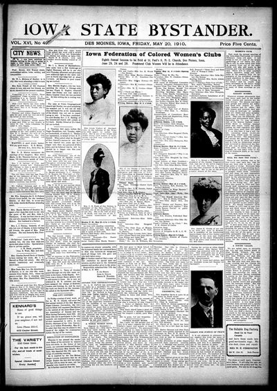 Iowa State Bystander, May 20, 1910