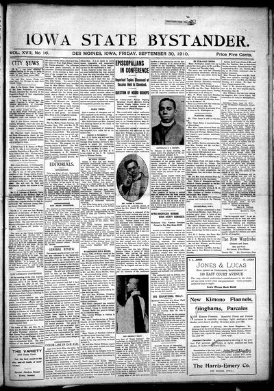 Iowa State Bystander, Sep 30, 1910