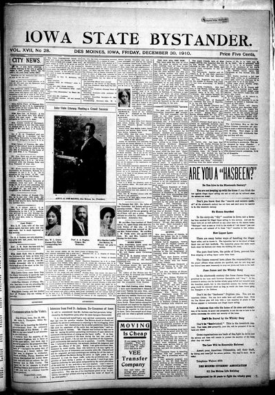 Iowa State Bystander, Dec 30, 1910