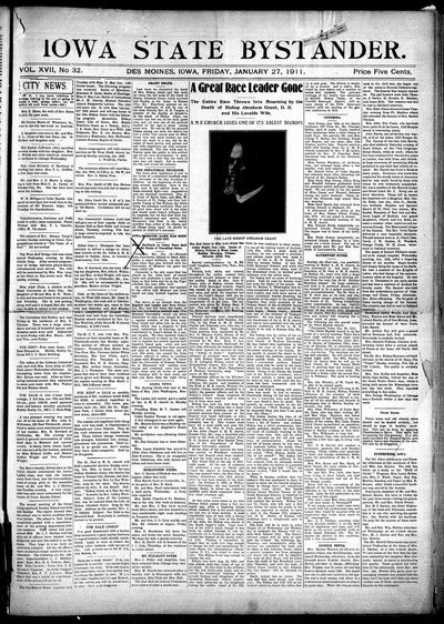 Iowa State Bystander, Jan 27, 1911