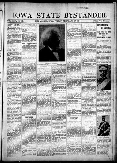 Iowa State Bystander, Feb 17, 1911